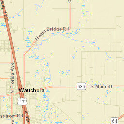 Wauchula Florida Street Map
