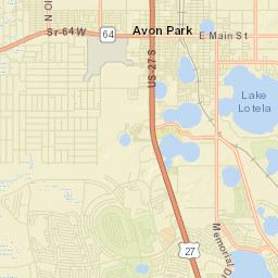 Sebring Shores Florida Street Map
