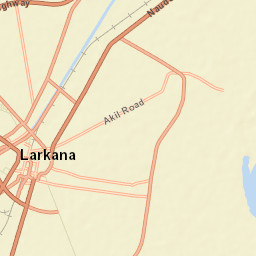 Larkana Street Map