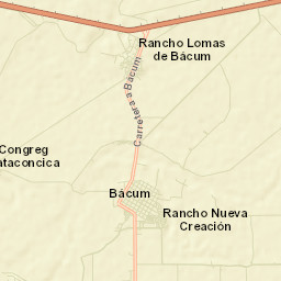 Loma de Bácum Street Map
