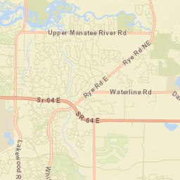 Rye Florida Street Map