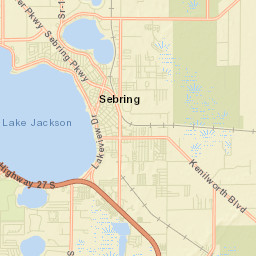 Sebring Florida Street Map