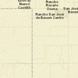 San José de Bacum Street Map