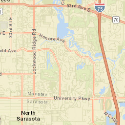 North Sarasota Florida Street Map