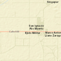 San Ignacio Río Muerto Street Map