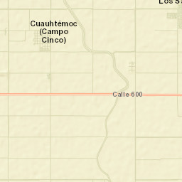 Cuauhtémoc (Campo Cinco) Street Map