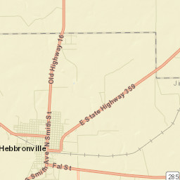 Hebbronville Street Map