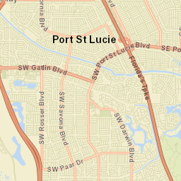 Port Saint Lucie Florida Street Map