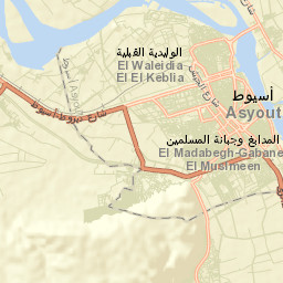Asyūţ Street Map