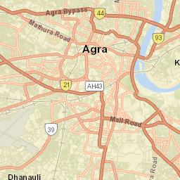 Agra Street Map