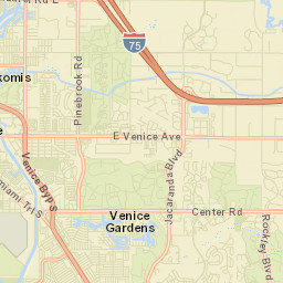Venice Gardens Florida Street Map