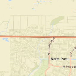 Warm Mineral Springs Florida Street Map