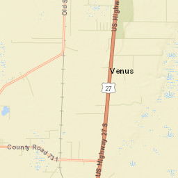 Venus Florida Street Map