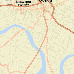 Gonda City Street Map