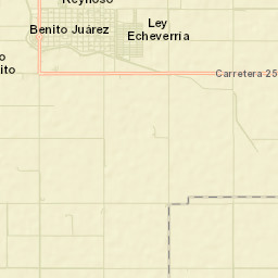 Villa Juárez Street Map