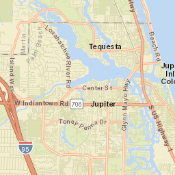Tequesta Florida Street Map
