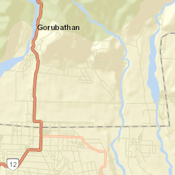 Gorubathan Street Map