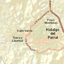 Parral Street Map