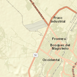 Frontera Street Map