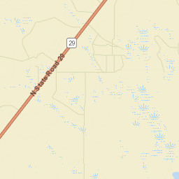 Hall City Florida Street Map