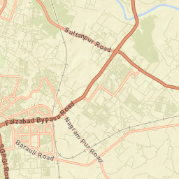 Lucknow District Street Map