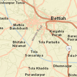 Bettiah Street Map