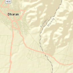 Dharān Street Map