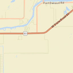 Denaud Florida Street Map