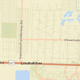 Loxahatchee Florida Street Map