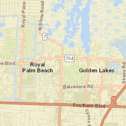Royal Palm Beach Florida Street Map
