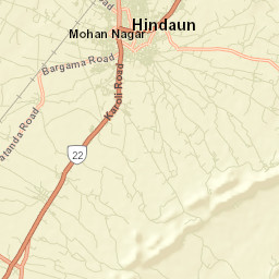 Hindaun Street Map