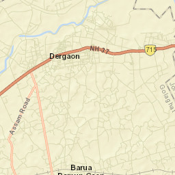 Dergaon Street Map