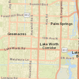 Lake Clarke Shores Florida Street Map