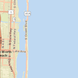 South Palm Beach Florida Street Map