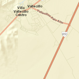 Vallecillo Street Map
