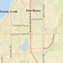 Whiskey Creek Florida Street Map