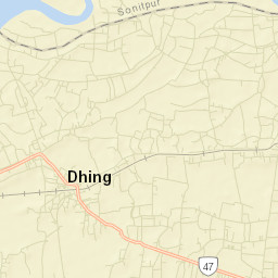 Dhing Street Map