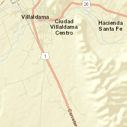 Villaldama Nuevo León Street Map