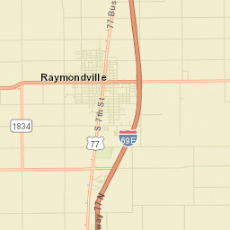 Raymondville Street Map