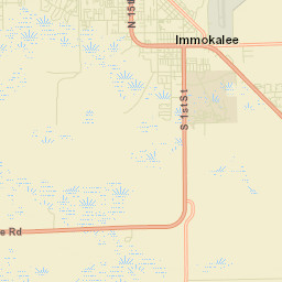 Immokalee Florida Street Map