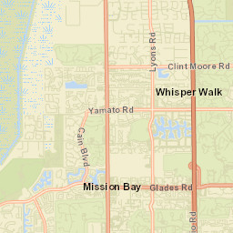 Whisper Walk Florida Street Map