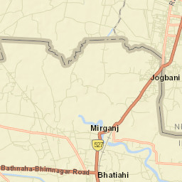 Jogbani Street Map