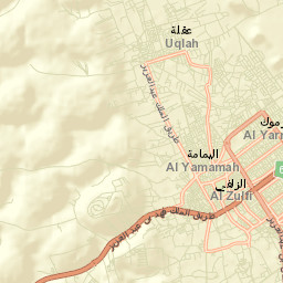 Az Zulfī Street Map