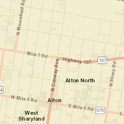 Alton North (historical) Street Map
