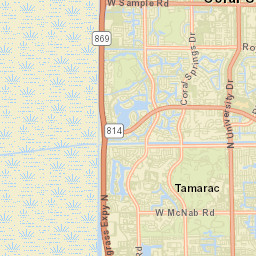Tamarac Florida Street Map