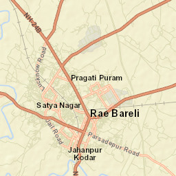 Raebareli Street Map