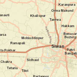 Siwan Street Map