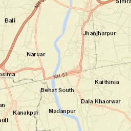 Jhanjharpur Street Map