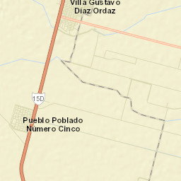 Poblado Número Cinco Street Map