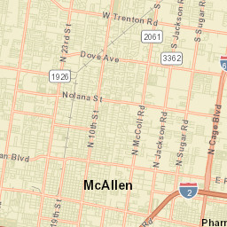 McAllen Street Map